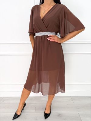 Sukienka kopertowa casual ModnaKiecka.pl ze sklepu: ModnaKiecka.pl w kategorii: Sukienki - zdjęcie 64ECE52-355-6290_23070877