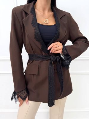 Marynarka elegancki ModnaKiecka.pl ze sklepu: ModnaKiecka.pl w kategorii: Marynarki damskie - zdjęcie 64ECE52-355-6290_23070888
