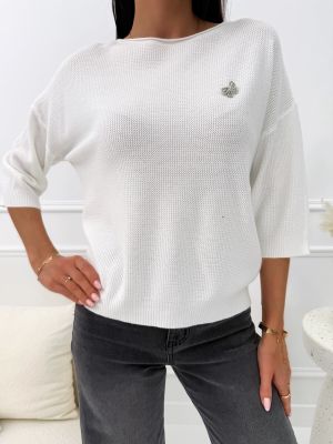 Sweter damski ModnaKiecka.pl ze sklepu: ModnaKiecka.pl w kategorii: Swetry damskie - zdjęcie 64ECE52-355-6290_23070982