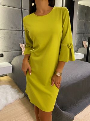 Sukienka na wiosnę ModnaKiecka.pl ze sklepu: ModnaKiecka.pl w kategorii: Sukienki - zdjęcie 64ECE52-355-6290_23071006