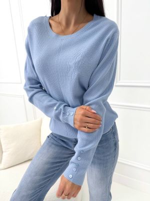Sweter damski casual ModnaKiecka.pl ze sklepu: ModnaKiecka.pl w kategorii: Swetry damskie - zdjęcie 64ECE52-355-6290_23071132