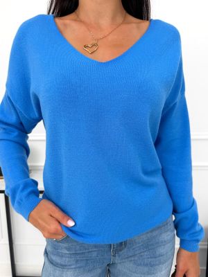 Sweter damski casual na wiosnę ze sklepu: ModnaKiecka.pl w kategorii: Swetry damskie - zdjęcie 64ECE52-355-6290_23071181