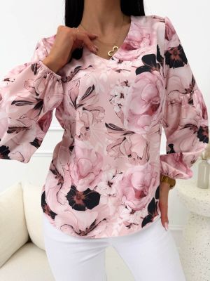 Bluzka damska casual ModnaKiecka.pl ze sklepu: ModnaKiecka.pl w kategorii: Bluzki damskie - zdjęcie 64ECE52-355-6290_23071453
