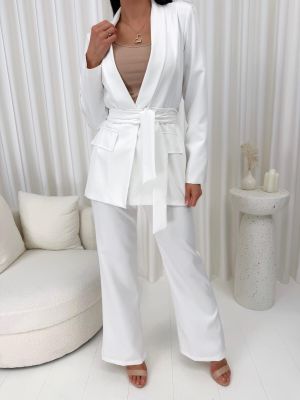 Komplet elegancki ModnaKiecka.pl ze sklepu: ModnaKiecka.pl w kategorii: Komplety i garnitury damskie - zdjęcie 64ECE52-355-6290_23072360
