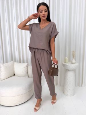 Komplet casual ModnaKiecka.pl ze sklepu: ModnaKiecka.pl w kategorii: Komplety i garnitury damskie - zdjęcie 64ECE52-355-6290_23072739