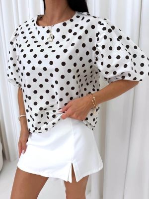Bluzka damska casual ModnaKiecka.pl ze sklepu: ModnaKiecka.pl w kategorii: Bluzki damskie - zdjęcie 64ECE52-355-6290_23072838