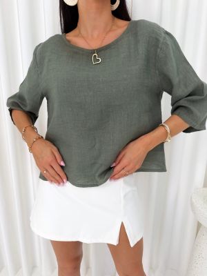 Bluzka damska na wiosnę casualowa ModnaKiecka.pl ze sklepu: ModnaKiecka.pl w kategorii: Bluzki damskie - zdjęcie 64ECE52-355-6290_23072927