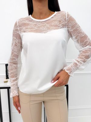 Bluzka damska casual ModnaKiecka.pl ze sklepu: ModnaKiecka.pl w kategorii: Bluzki damskie - zdjęcie 64ECE52-355-6290_23072969
