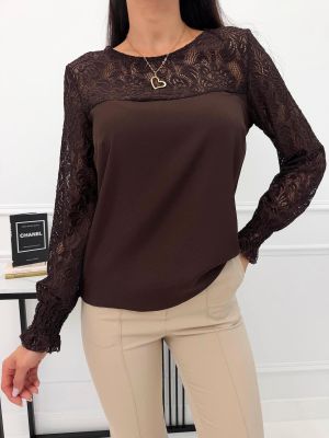 Bluzka damska casual jesienna ModnaKiecka.pl ze sklepu: ModnaKiecka.pl w kategorii: Bluzki damskie - zdjęcie 64ECE52-355-6290_23072971