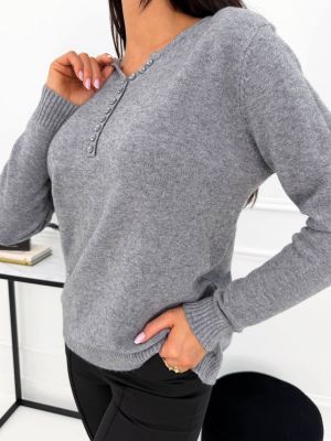 Sweter damski ModnaKiecka.pl ze sklepu: ModnaKiecka.pl w kategorii: Swetry damskie - zdjęcie 64ECE52-355-6290_23073113