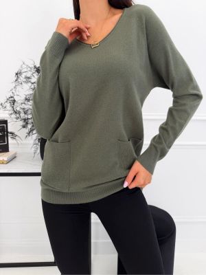 Sweter damski ModnaKiecka.pl ze sklepu: ModnaKiecka.pl w kategorii: Swetry damskie - zdjęcie 64ECE52-355-6290_23073122