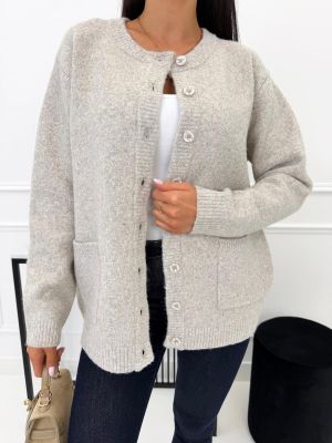 Sweter damski zimowy casualowy ModnaKiecka.pl ze sklepu: ModnaKiecka.pl w kategorii: Swetry damskie - zdjęcie 64ECE52-355-6290_23073192