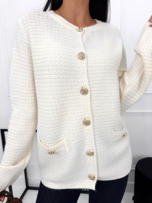 Sweter damski na wiosnę casual ModnaKiecka.pl ze sklepu: ModnaKiecka.pl w kategorii: Swetry damskie - zdjęcie 64ECE52-355-6290_23073299