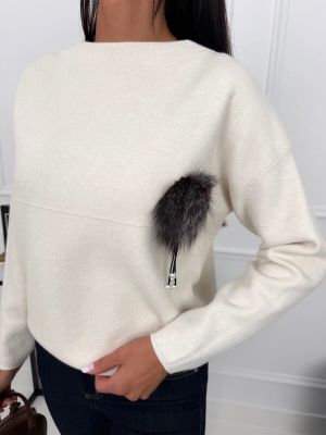 Sweter damski ModnaKiecka.pl ze sklepu: ModnaKiecka.pl w kategorii: Swetry damskie - zdjęcie 64ECE52-355-6290_23073456
