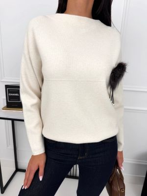 Sweter damski ModnaKiecka.pl ze sklepu: ModnaKiecka.pl w kategorii: Swetry damskie - zdjęcie 64ECE52-355-6290_23073456