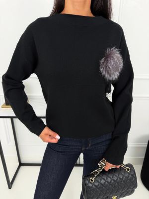 Sweter damski casual ModnaKiecka.pl ze sklepu: ModnaKiecka.pl w kategorii: Swetry damskie - zdjęcie 64ECE52-355-6290_23073459