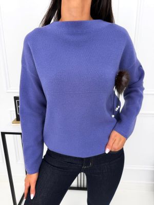 Sweter damski na zimę ModnaKiecka.pl ze sklepu: ModnaKiecka.pl w kategorii: Swetry damskie - zdjęcie 64ECE52-355-6290_23073461