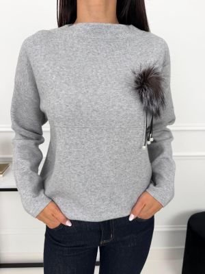 Sweter damski ModnaKiecka.pl ze sklepu: ModnaKiecka.pl w kategorii: Swetry damskie - zdjęcie 64ECE52-355-6290_23073462
