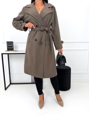 ModnaKiecka.pl - Płaszcz damski casual ze sklepu: ModnaKiecka.pl w kategorii: Płaszcze damskie - zdjęcie 64ECE52-355-6290_23073500