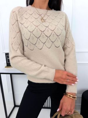 Sweter damski zimowy casual Modna Kiecka ze sklepu: ModnaKiecka.pl w kategorii: Swetry damskie