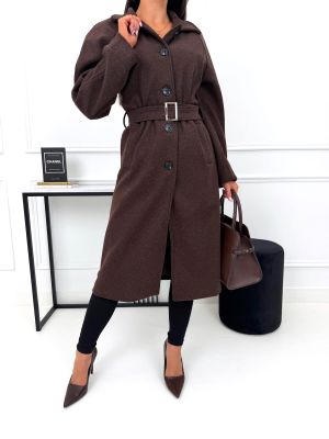 Płaszcz damski casual ModnaKiecka.pl ze sklepu: ModnaKiecka.pl w kategorii: Płaszcze damskie - zdjęcie 64ECE52-355-6290_23073557