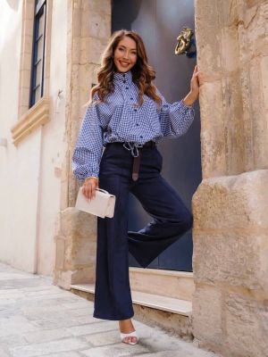 Spodnie damskie casual ModnaKiecka.pl ze sklepu: ModnaKiecka.pl w kategorii: Spodnie damskie - zdjęcie 64ECE52-355-6290_23073583