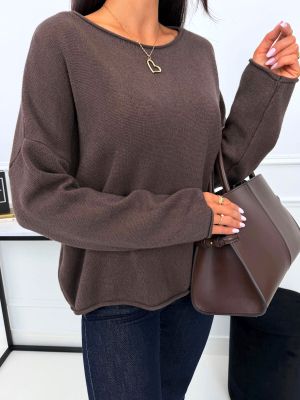 Sweter damski casual Modna Kiecka ze sklepu: ModnaKiecka.pl w kategorii: Swetry damskie - zdjęcie 64ECE52-355-6290_23073640