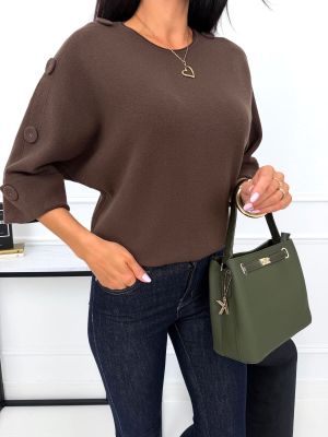 Sweter damski na zimę Modna Kiecka ze sklepu: ModnaKiecka.pl w kategorii: Swetry damskie - zdjęcie 64ECE52-355-6290_23073656