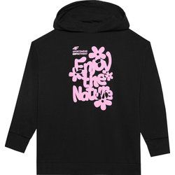 Bluza dziewczęca zimowa na jesień 4F ze sklepu: SPORT-SHOP.pl w kategorii: Bluzy dziewczęce - zdjęcie 6BAF450-D40-9631_175335