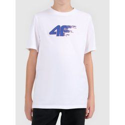 4F - T-shirt chłopięce letni ze sklepu: SPORT-SHOP.pl w kategorii: T-shirty chłopięce - zdjęcie 6BAF450-D40-9631_206962