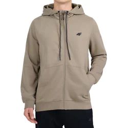 beżowy Bluza męska w sportowym stylu 4F ze sklepu: SPORT-SHOP.pl w kategorii: Bluzy męskie