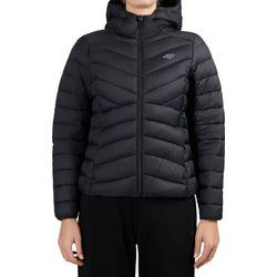 czarny Kurtka damska krótka w sportowym stylu 4F ze sklepu: SPORT-SHOP.pl w kategorii: Kurtki damskie