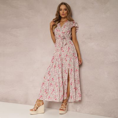 Sukienka na wiosnę elegancka Renee ze sklepu: renee.pl w kategorii: Sukienki - zdjęcie 6BEED23A-9DF-769_195133