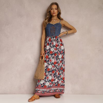 Sukienka boho Renee ze sklepu: renee.pl w kategorii: Sukienki - zdjęcie 6BEED23A-9DF-769_201577