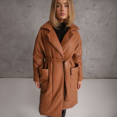 Płaszcz damski casualowy Renee ze sklepu: renee.pl w kategorii: Płaszcze damskie - zdjęcie 6BEED23A-9DF-769_208304
