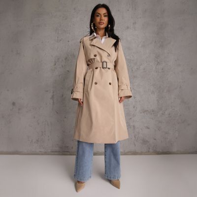 Płaszcz damski casual na jesień Renee ze sklepu: renee.pl w kategorii: Płaszcze damskie - zdjęcie 6BEED23A-9DF-769_208954