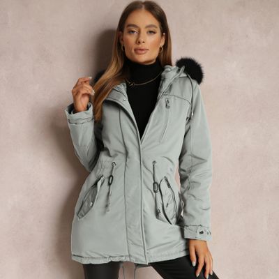 Parka damska jesienna Renee ze sklepu: renee.pl w kategorii: Parki damskie - zdjęcie 6BEED23A-9DF-769_213663