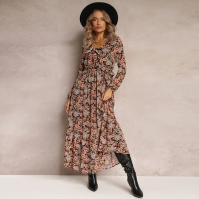 Sukienka boho Renee ze sklepu: renee.pl w kategorii: Sukienki - zdjęcie 6BEED23A-9DF-769_217723