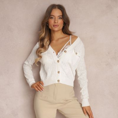 Renee - Sweter damski casual ze sklepu: renee.pl w kategorii: Swetry damskie - zdjęcie 6BEED23A-9DF-769_219175