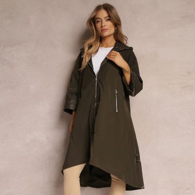 Płaszcz damski na jesień casual Renee ze sklepu: renee.pl w kategorii: Płaszcze damskie - zdjęcie 6BEED23A-9DF-769_227986
