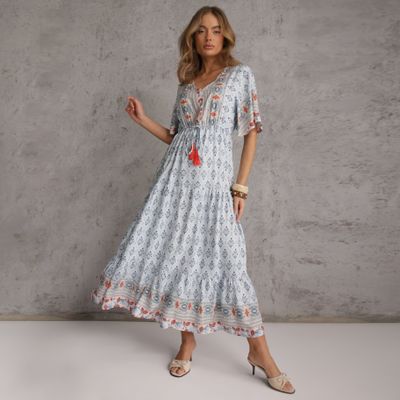 Renee - Sukienka boho ze sklepu: renee.pl w kategorii: Sukienki - zdjęcie 6BEED23A-9DF-769_228469