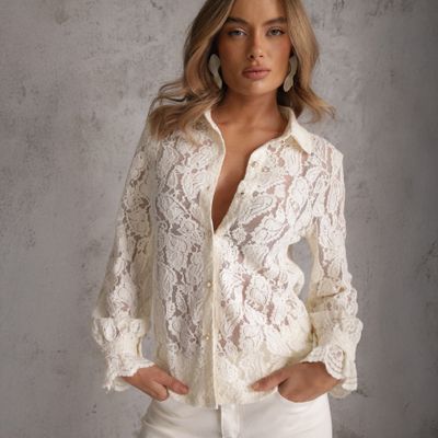 Koszula damska casual Renee ze sklepu: renee.pl w kategorii: Koszule damskie - zdjęcie 6BEED23A-9DF-769_229989