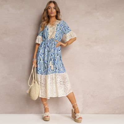 Sukienka boho Renee ze sklepu: renee.pl w kategorii: Sukienki - zdjęcie 6BEED23A-9DF-769_230171