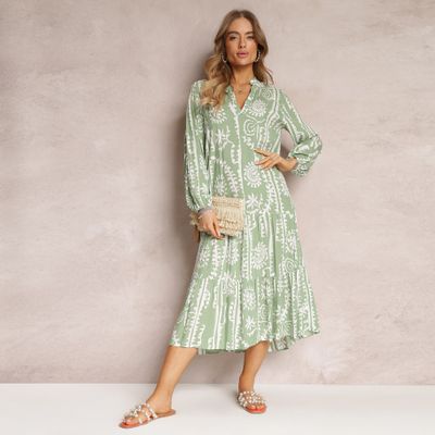 Sukienka w stylu boho Renee ze sklepu: renee.pl w kategorii: Sukienki - zdjęcie 6BEED23A-9DF-769_233330
