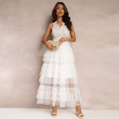 Sukienka elegancka Renee ze sklepu: renee.pl w kategorii: Sukienki - zdjęcie 6BEED23A-9DF-769_244177