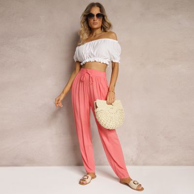 Spodnie damskie casual Renee ze sklepu: renee.pl w kategorii: Spodnie damskie - zdjęcie 6BEED23A-9DF-769_244299