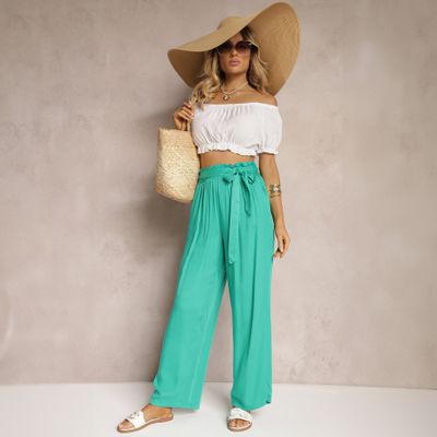 Spodnie damskie wiosenne boho Renee ze sklepu: renee.pl w kategorii: Spodnie damskie - zdjęcie 6BEED23A-9DF-769_245106