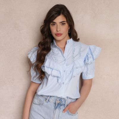 Koszula damska na lato Renee ze sklepu: renee.pl w kategorii: Koszule damskie - zdjęcie 6BEED23A-9DF-769_245260