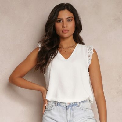 Bluzka damska casual na lato Renee ze sklepu: renee.pl w kategorii: Bluzki damskie - zdjęcie 6BEED23A-9DF-769_251397