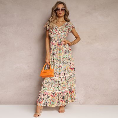 Sukienka boho Renee ze sklepu: renee.pl w kategorii: Sukienki - zdjęcie 6BEED23A-9DF-769_257341